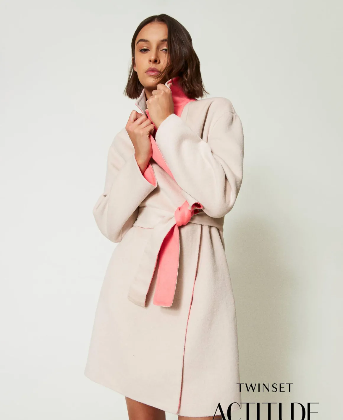 TWINSET Milano Cappotto Reversibile MYFO In Panno Misto Lana | Cappotti E Trench