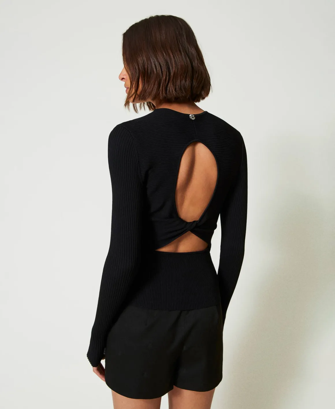 TWINSET Milano Cardigan A Costine Con Borchie | Maglie E Cardigan