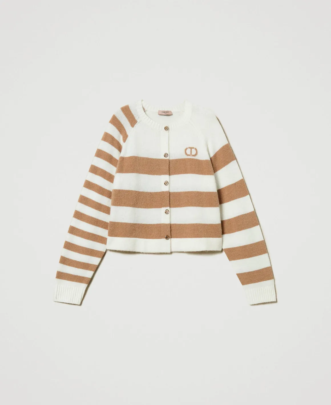 TWINSET Milano Cardigan A Righe Bicolore | Maglie E Cardigan