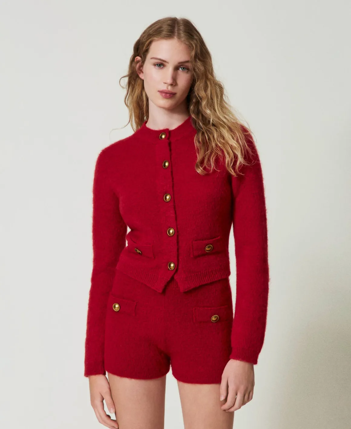 TWINSET Milano Cardigan 'Anne' In Misto Mohair | Maglie E Cardigan