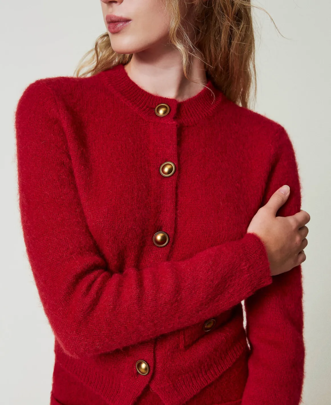 TWINSET Milano Cardigan 'Anne' In Misto Mohair | Maglie E Cardigan