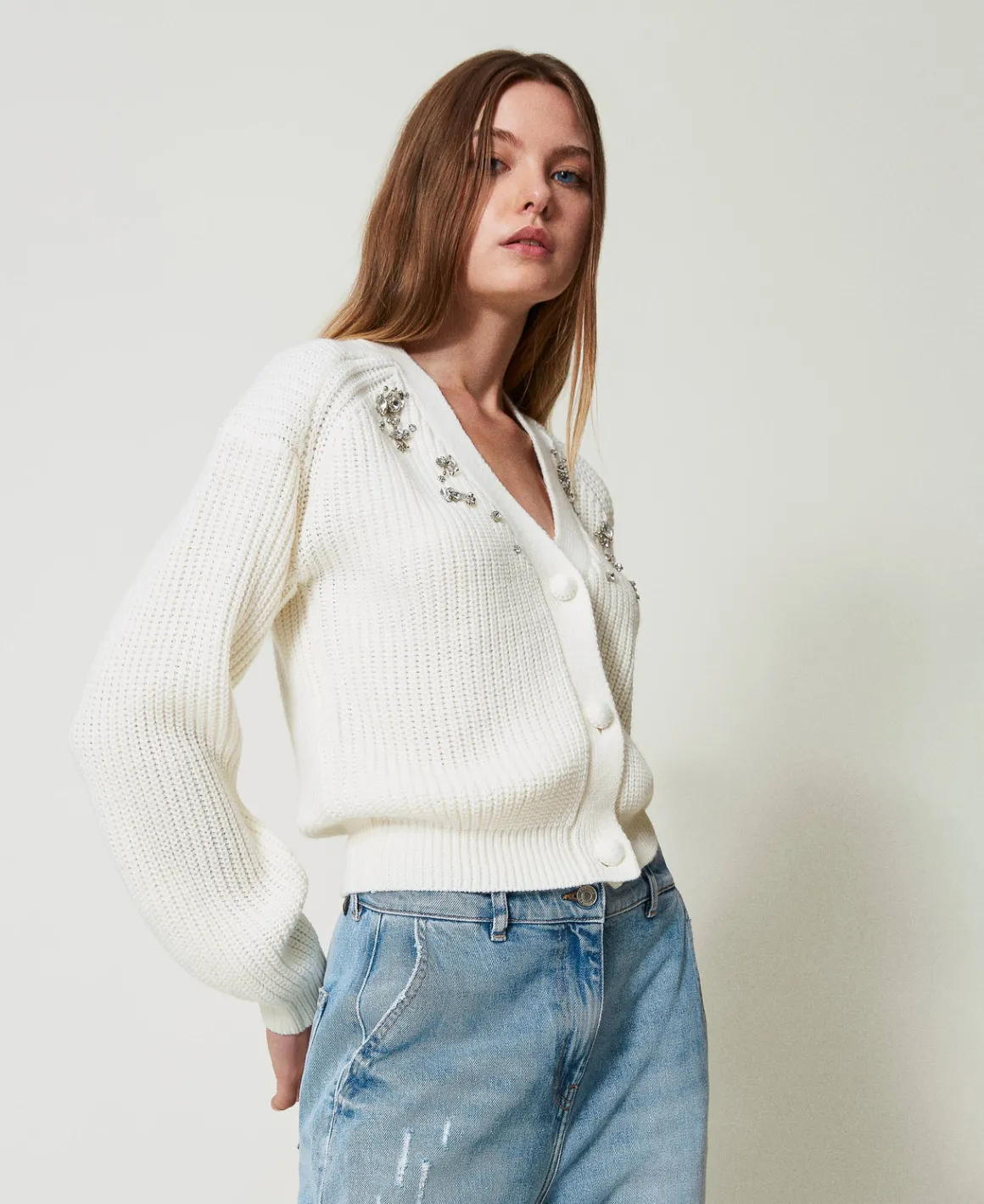 TWINSET Milano Cardigan Con Ricami Fatti A Mano | Maglie E Cardigan