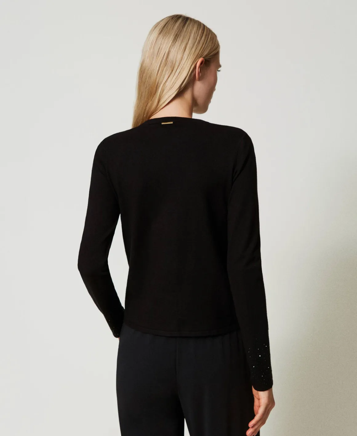 TWINSET Milano Cardigan Con Strass In Dégradé | Maglie E Cardigan