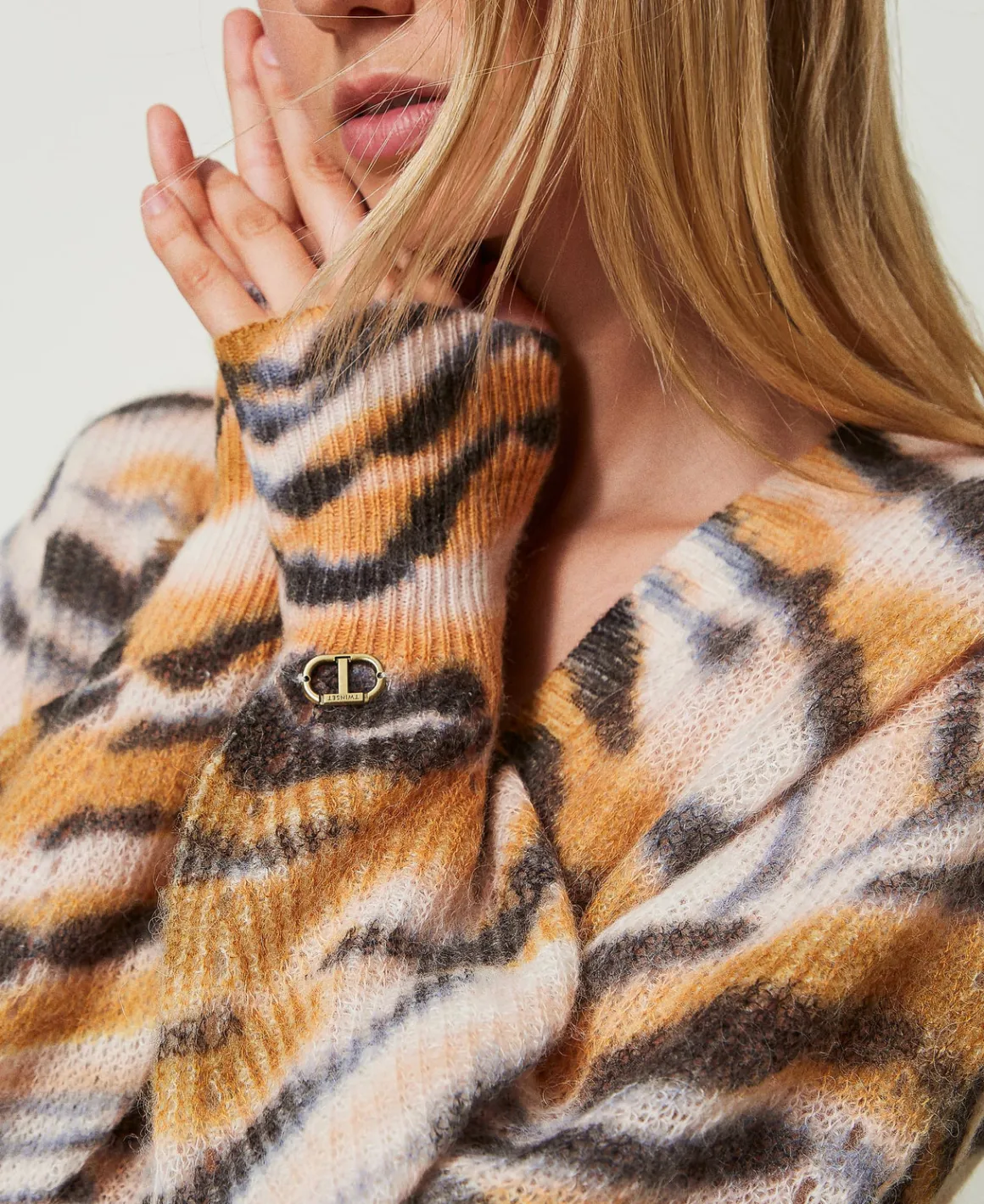 TWINSET Milano Cardigan Doppio Uso In Lana E Alpaca | Maglie E Cardigan