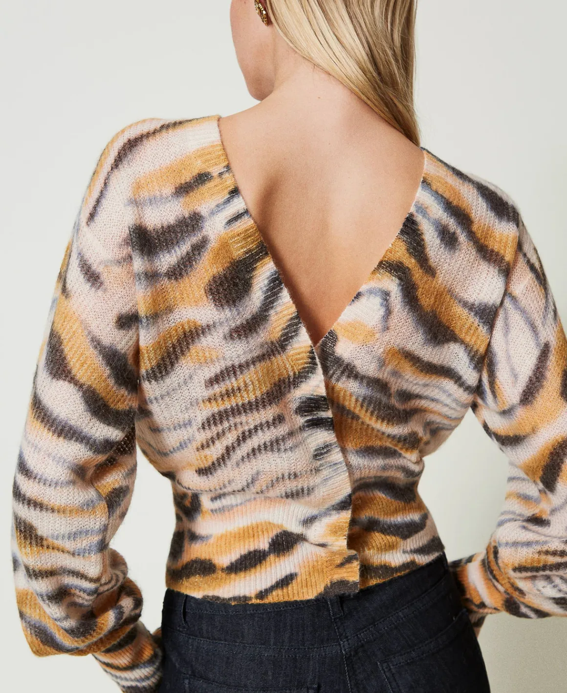 TWINSET Milano Cardigan Doppio Uso In Lana E Alpaca | Maglie E Cardigan
