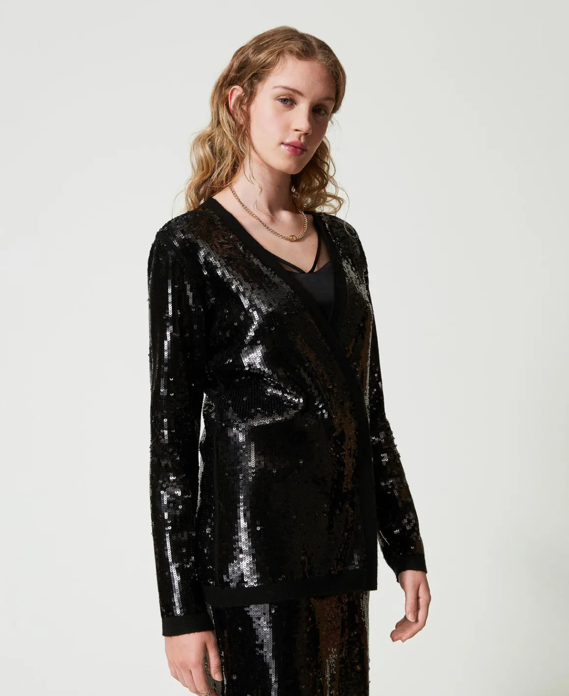TWINSET Milano Cardigan Doppiopetto In Full Paillettes | Giacche E Piumini | Blazer