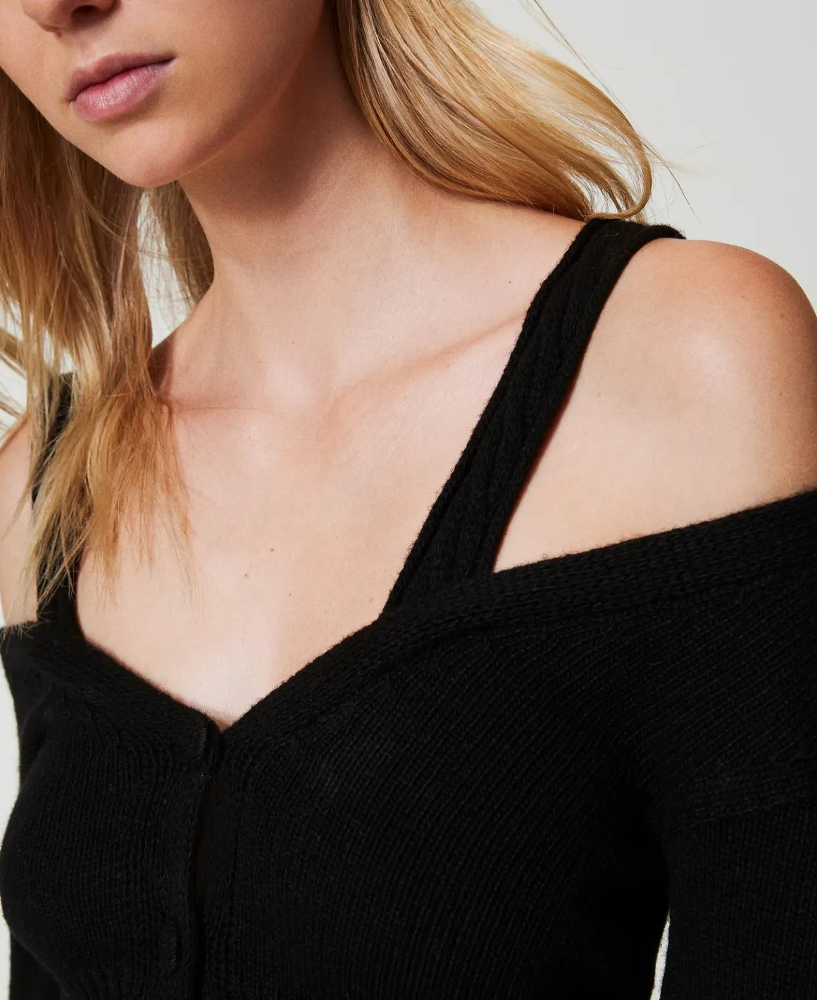 TWINSET Milano Cardigan In Filato Treeblend Con Trecce | Maglie E Cardigan