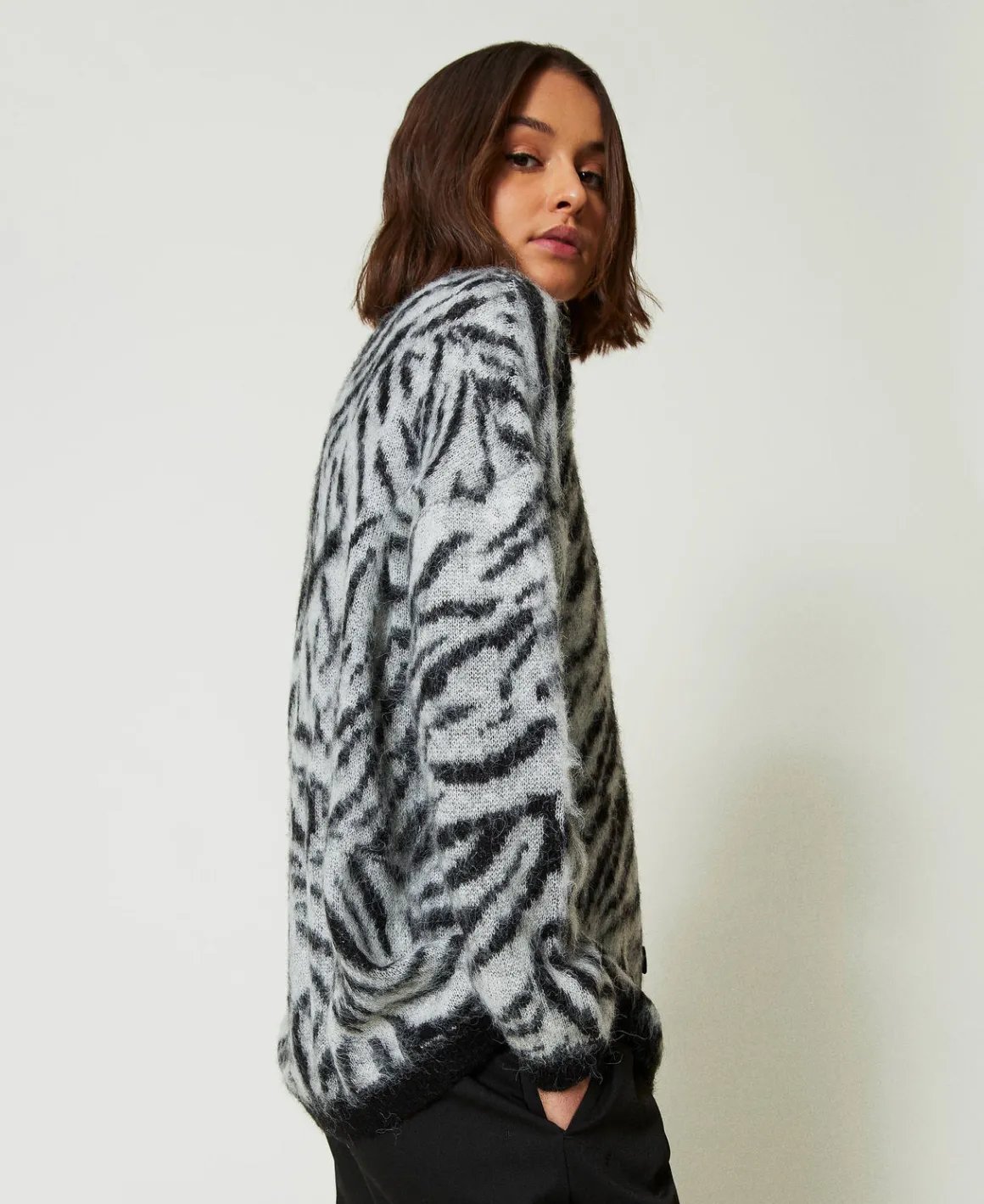 TWINSET Milano Cardigan MYFO Jacquard Animalier | Maglie E Cardigan