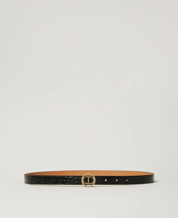TWINSET Milano Cintura In Pelle A Stampa Cocco | Cinture