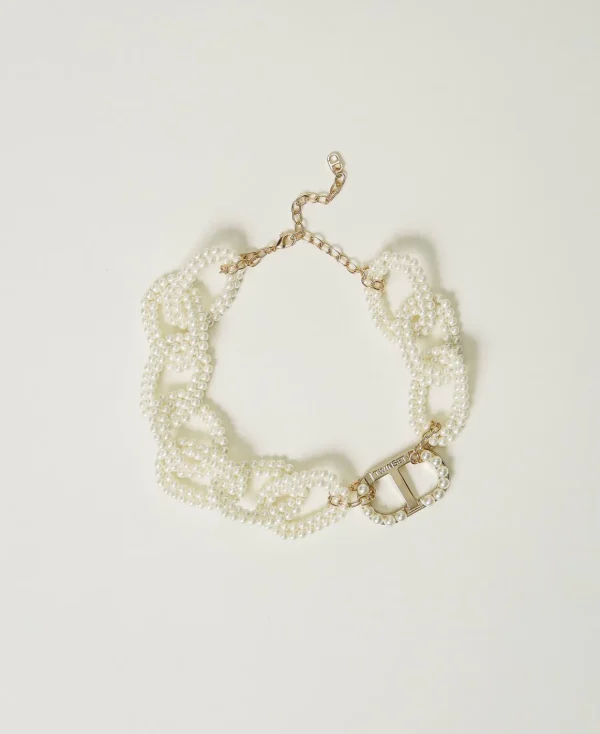 TWINSET Milano Collana Con Catena Di Perle E Oval T | Bijoux