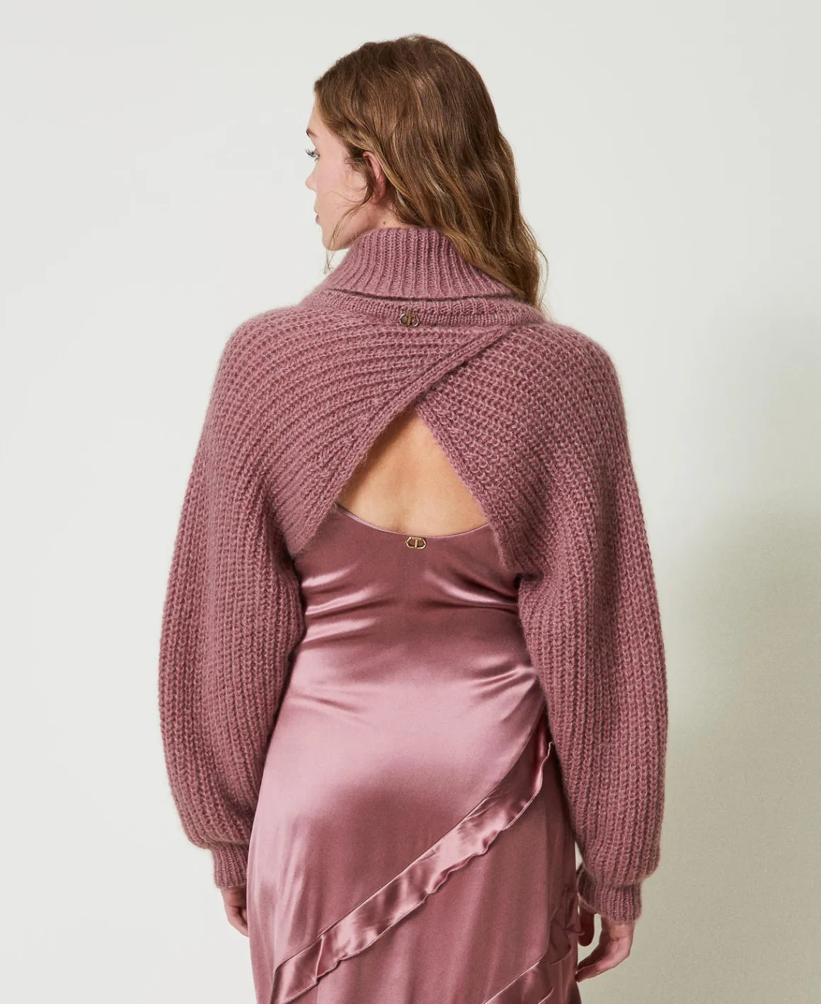 TWINSET Milano Coprispalle In Maglia Misto Mohair | Maglie E Cardigan