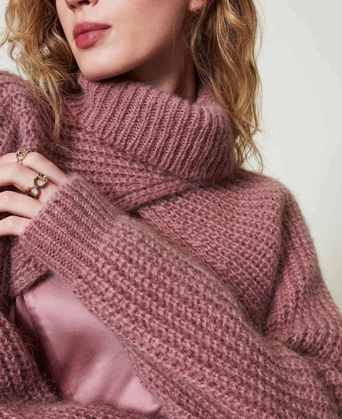 TWINSET Milano Coprispalle In Maglia Misto Mohair | Maglie E Cardigan