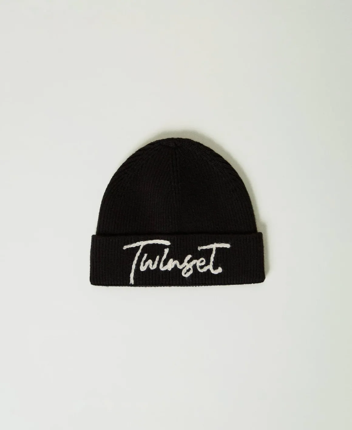 TWINSET Milano Cuffia In Maglia Con Ricamo Logo | Cappelli