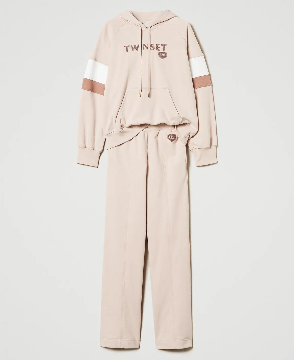 TWINSET Milano Felpa Con Cappuccio E Pantaloni A Palazzo | Pantaloni Ampi E A Palazzo | Felpe