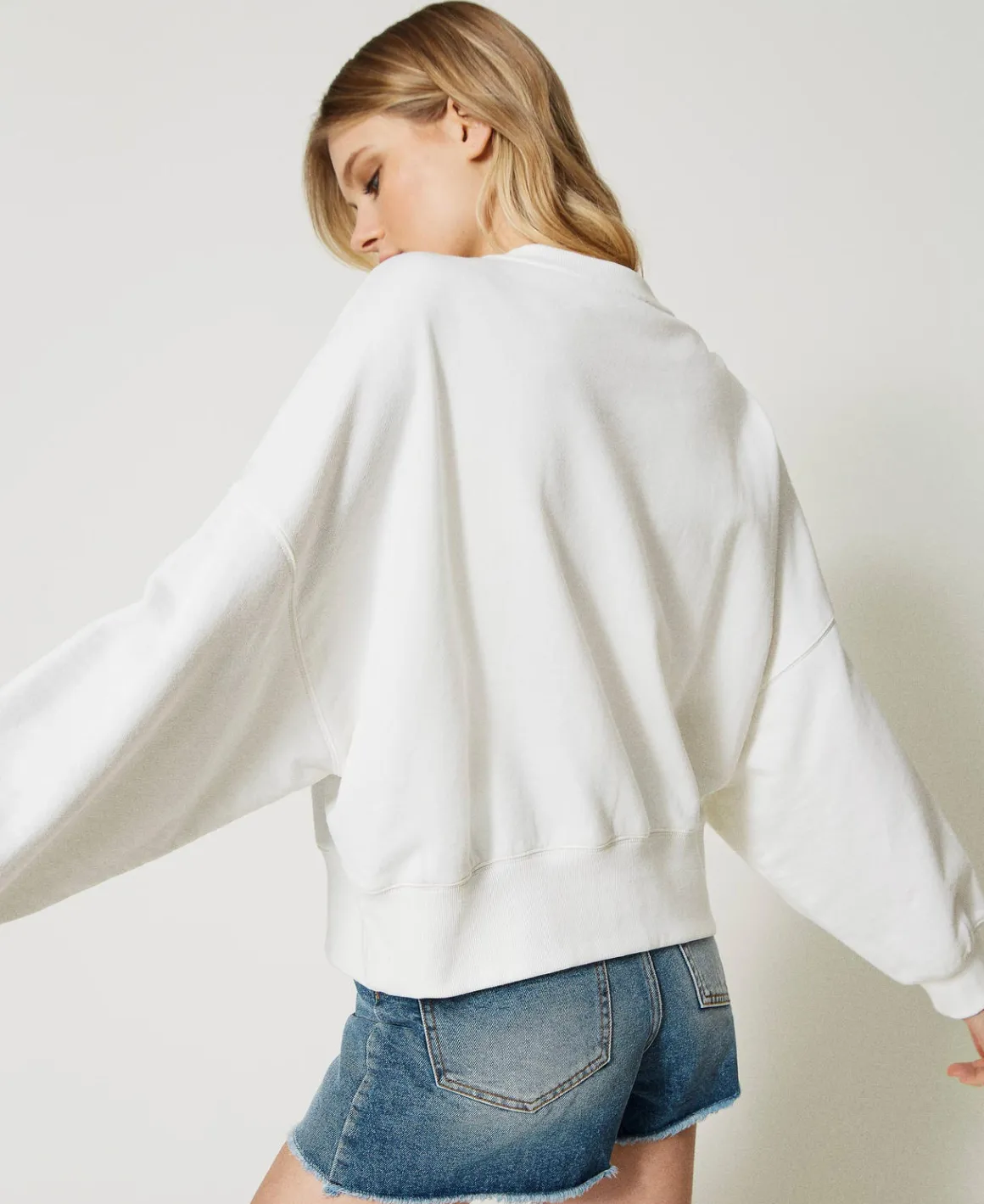 TWINSET Milano Felpa Con Logo Oval T A Fiori | Felpe