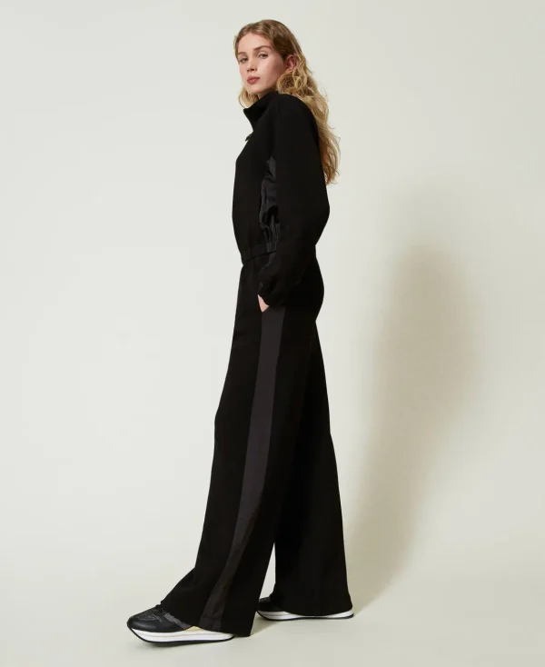 TWINSET Milano Felpa Con Zip E Pantaloni A Palazzo | Pantaloni Ampi E A Palazzo | Felpe