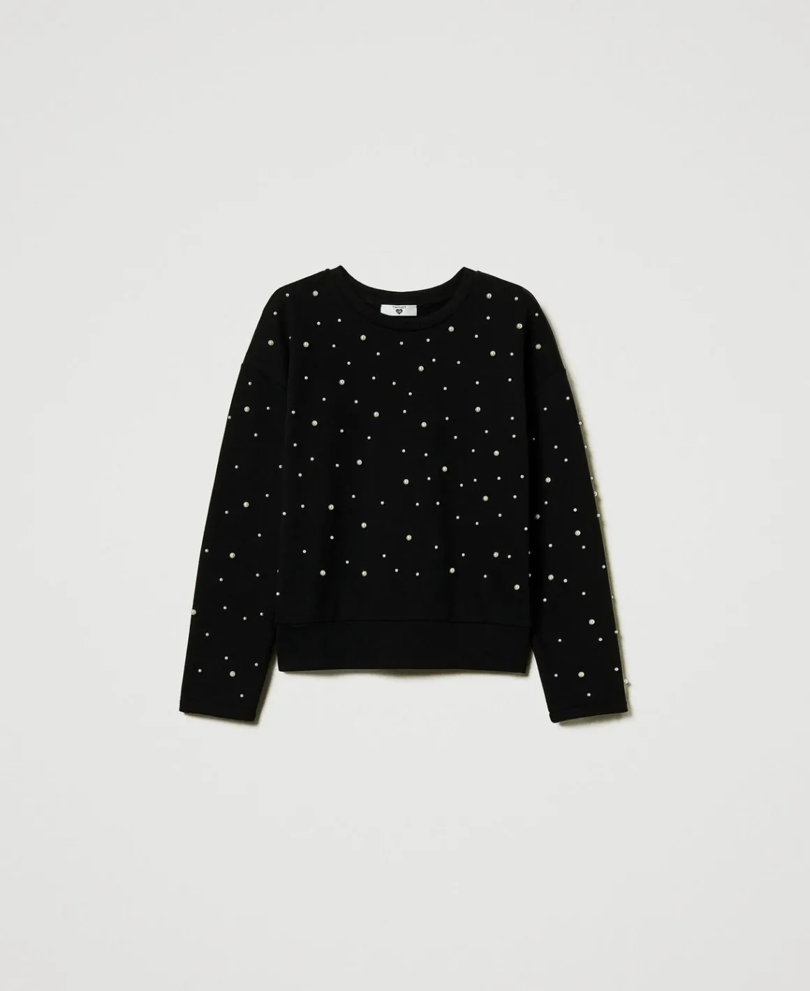 TWINSET Milano Felpa Girocollo Con Perle | Felpe