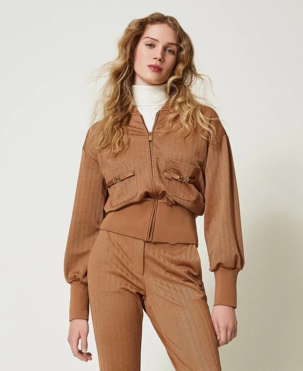 TWINSET Milano Felpa In Tessuto Scuba Jacquard | Felpe