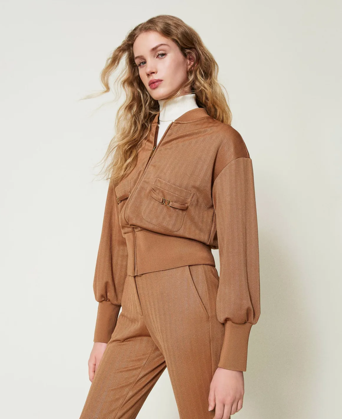TWINSET Milano Felpa In Tessuto Scuba Jacquard | Felpe