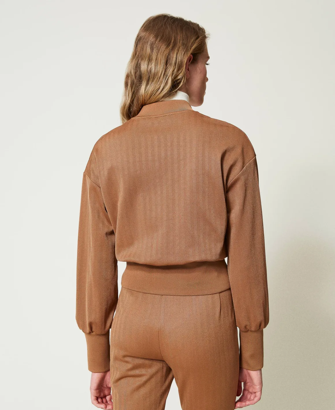 TWINSET Milano Felpa In Tessuto Scuba Jacquard | Felpe