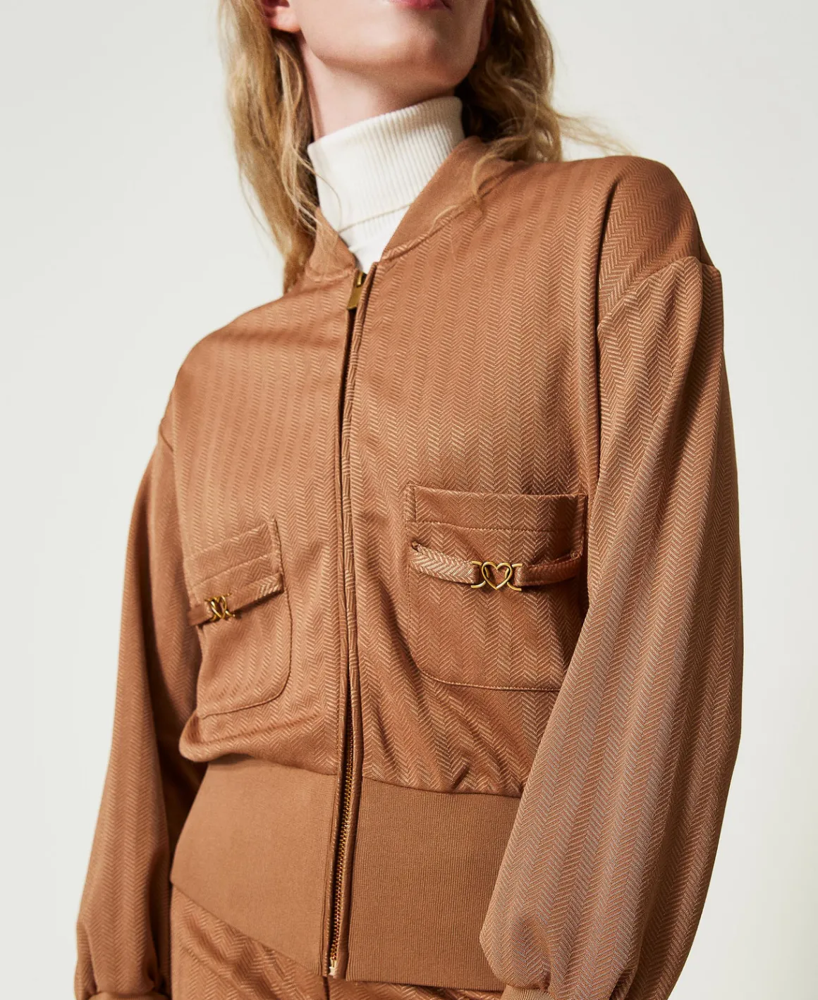 TWINSET Milano Felpa In Tessuto Scuba Jacquard | Felpe