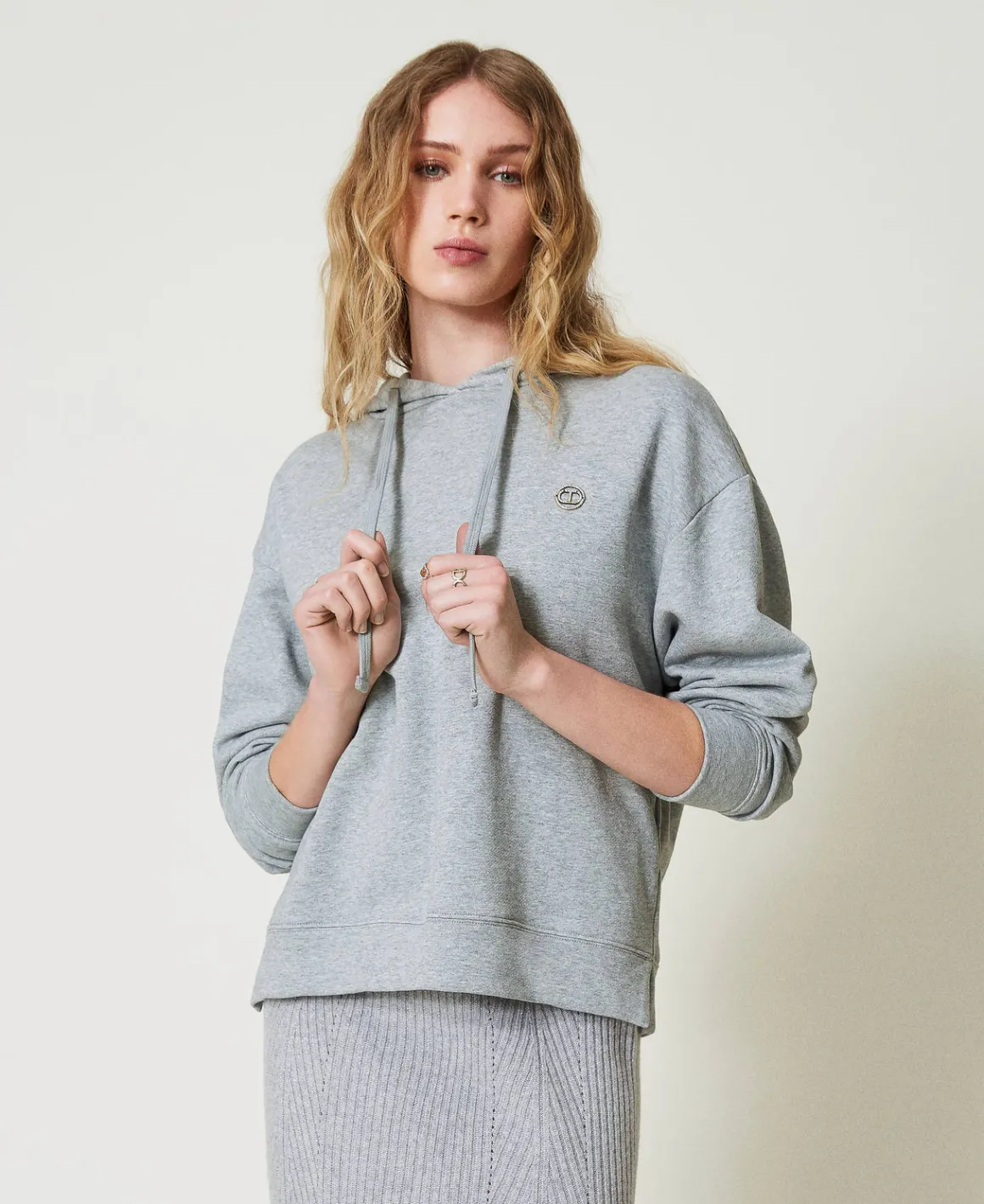 TWINSET Milano Felpa Over Con Charm Oval T | Felpe