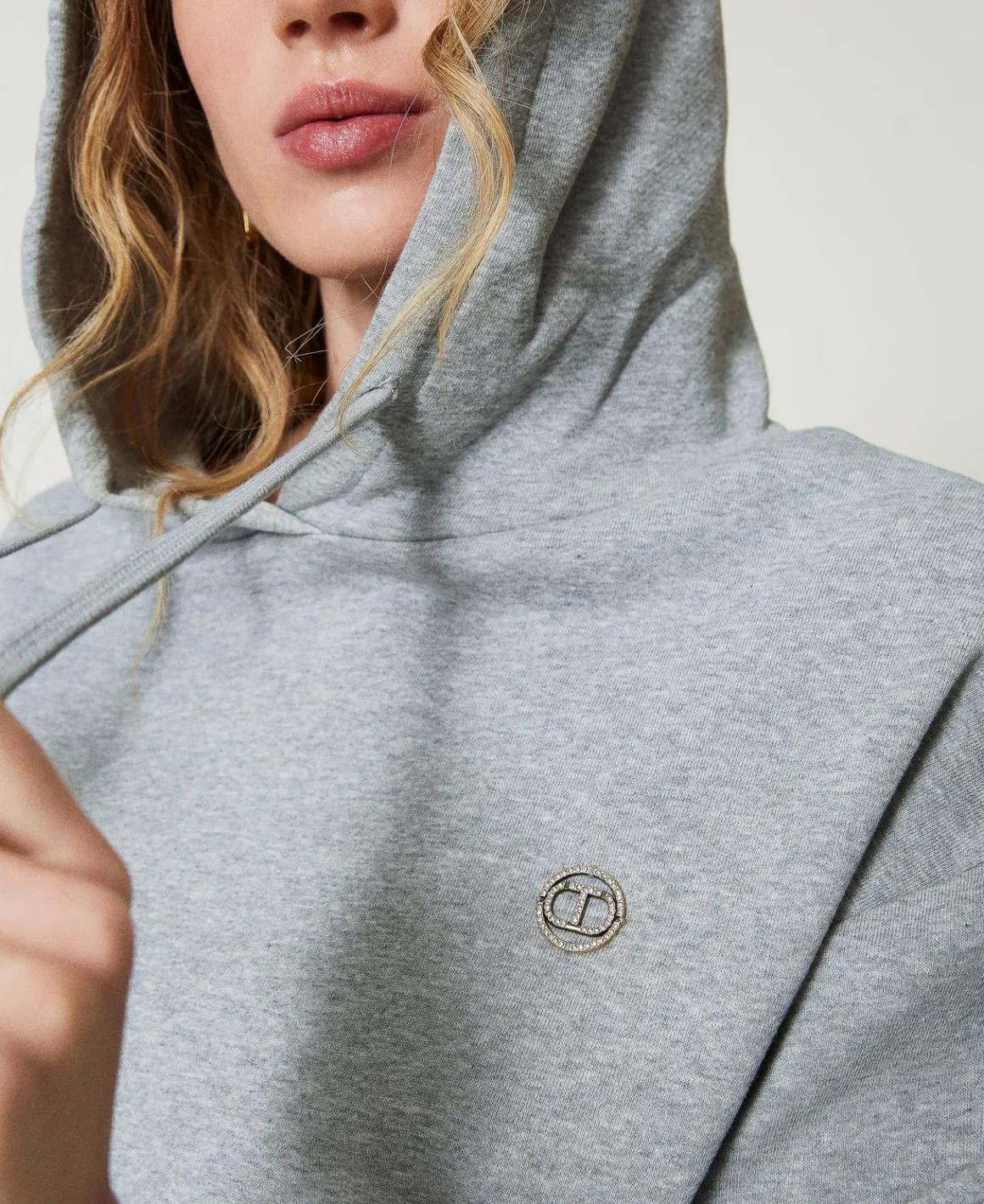 TWINSET Milano Felpa Over Con Charm Oval T | Felpe