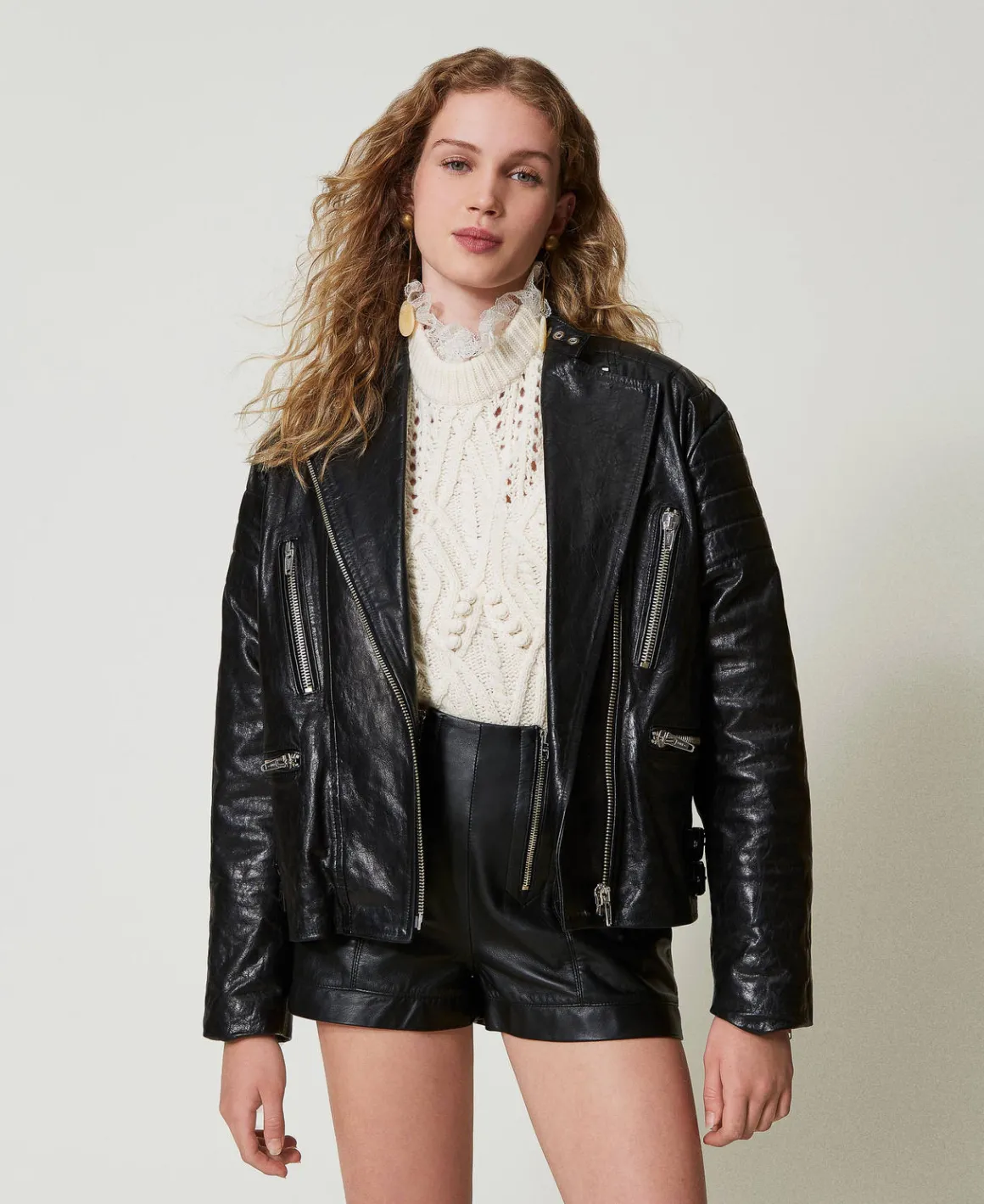 TWINSET Milano Giacca Biker 'Fairfax' In Pelle | Giacche E Piumini