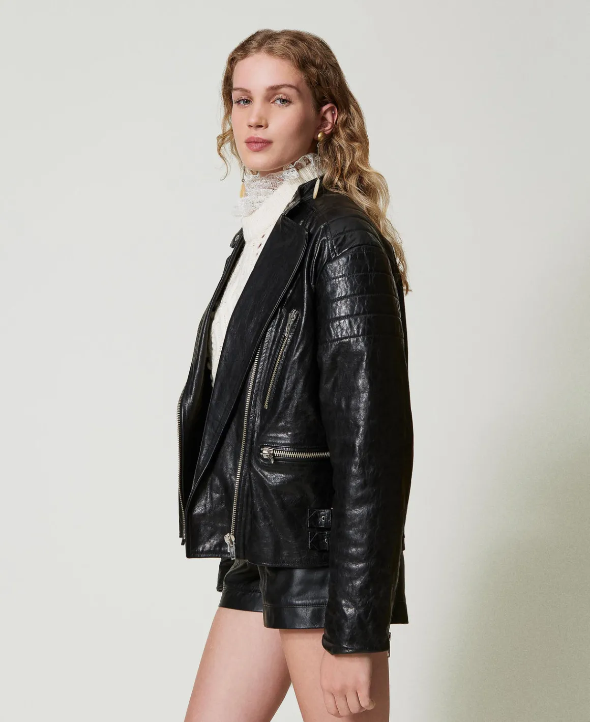 TWINSET Milano Giacca Biker 'Fairfax' In Pelle | Giacche E Piumini