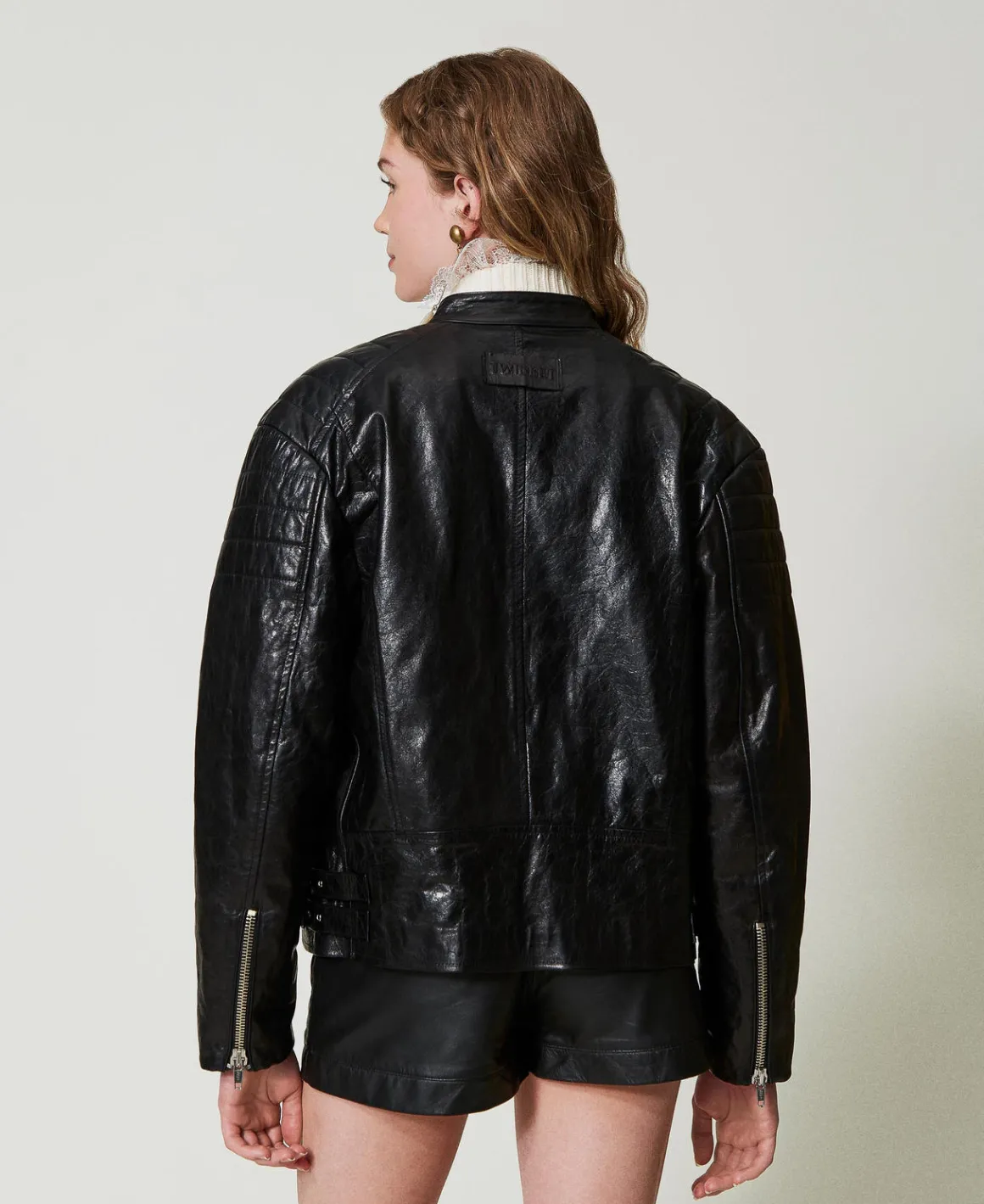 TWINSET Milano Giacca Biker 'Fairfax' In Pelle | Giacche E Piumini