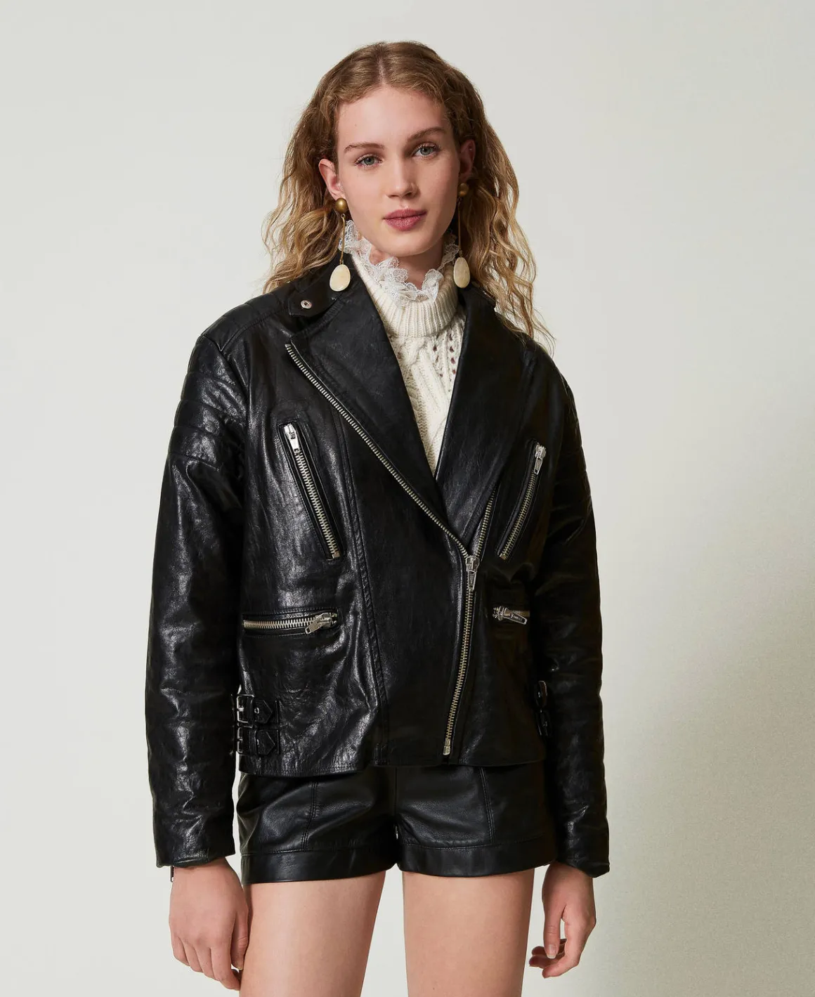 TWINSET Milano Giacca Biker 'Fairfax' In Pelle | Giacche E Piumini