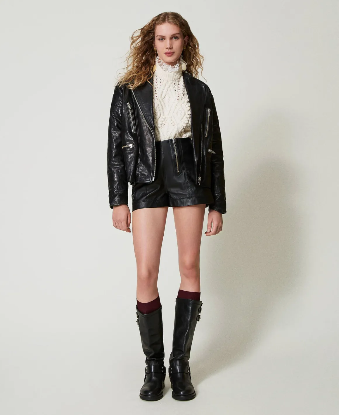 TWINSET Milano Giacca Biker 'Fairfax' In Pelle | Giacche E Piumini