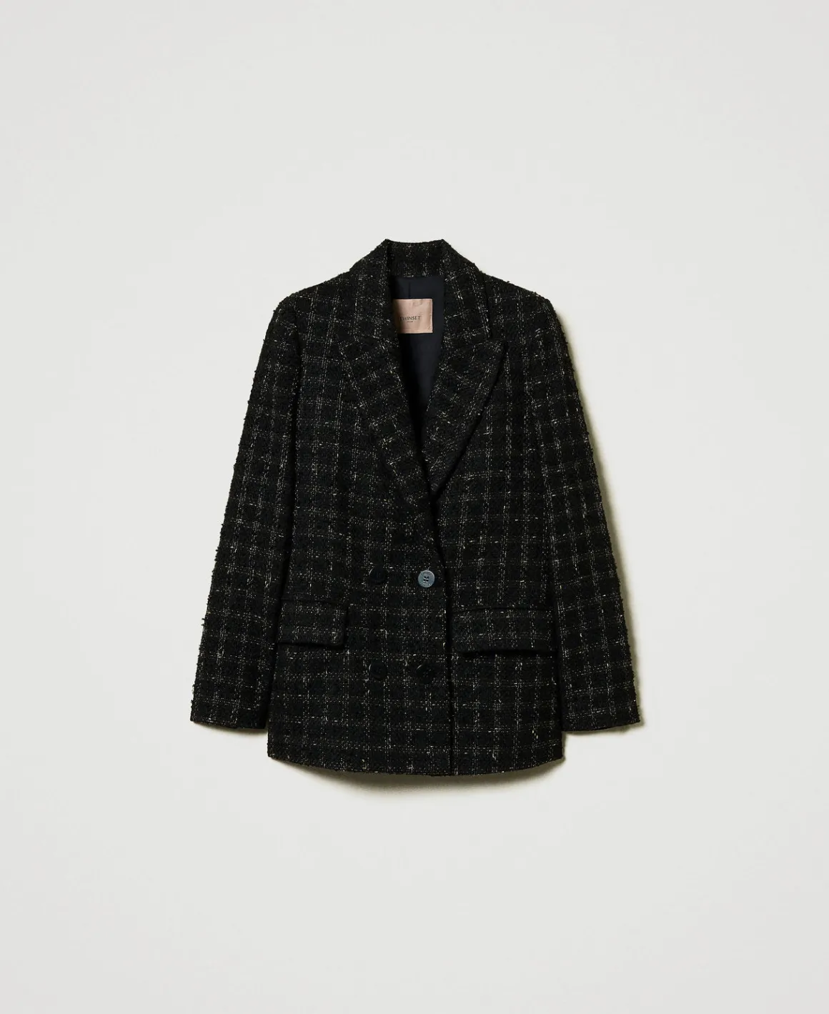 TWINSET Milano Giacca Blazer Bouclé A Disegno Check | Giacche E Piumini | Blazer