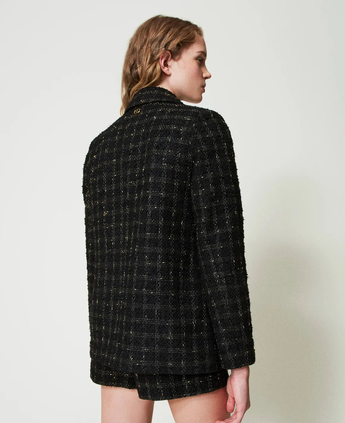 TWINSET Milano Giacca Blazer Bouclé A Disegno Check | Giacche E Piumini | Blazer
