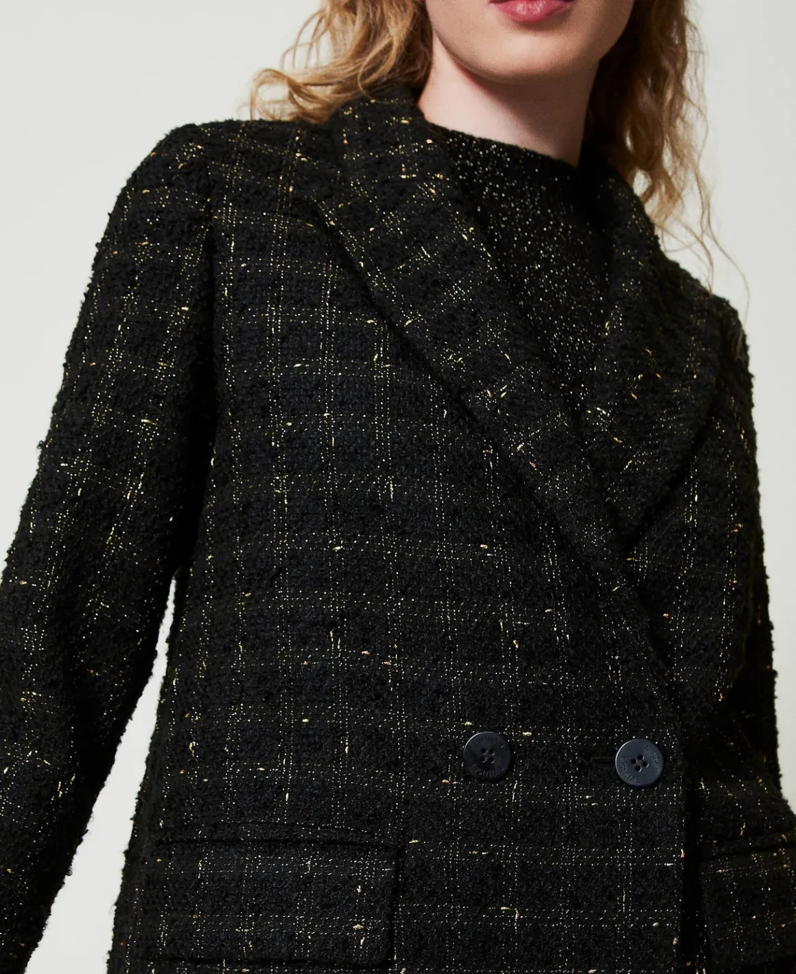 TWINSET Milano Giacca Blazer Bouclé A Disegno Check | Giacche E Piumini | Blazer