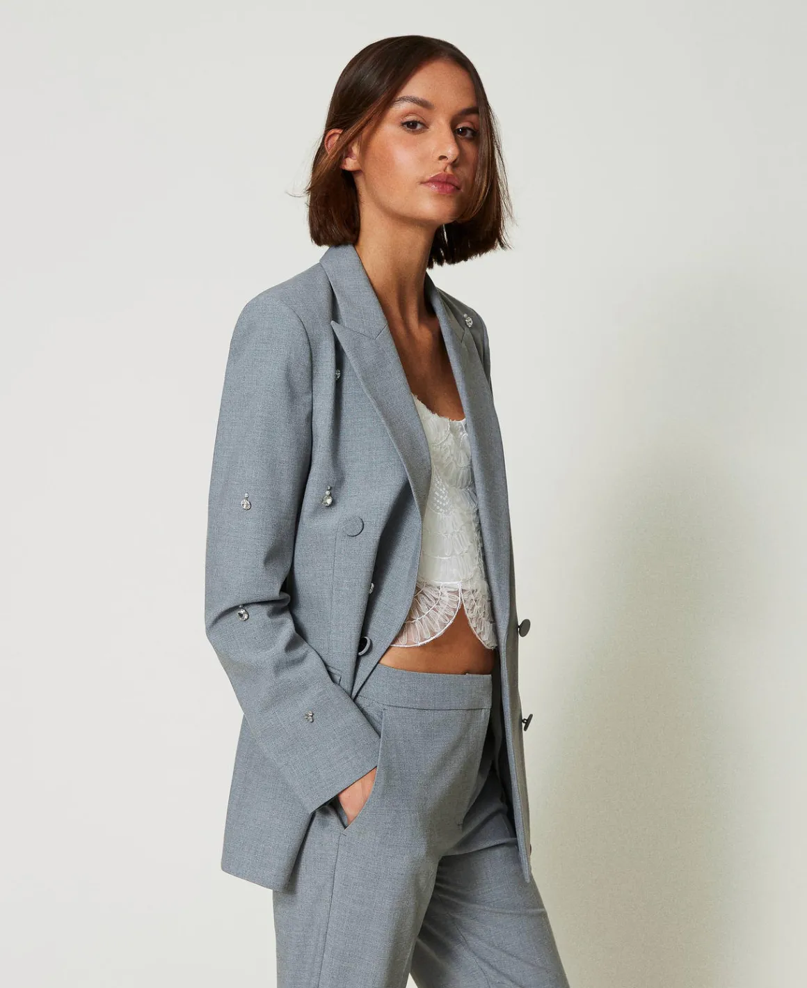 TWINSET Milano Giacca Blazer Con Ricami A Mano | Giacche E Piumini | Blazer