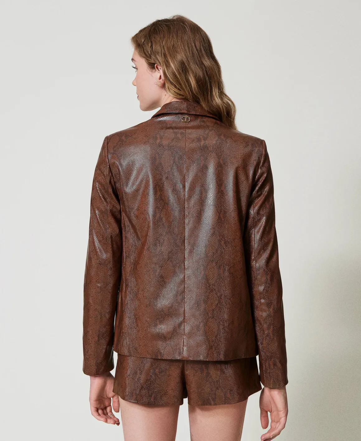 TWINSET Milano Giacca Blazer Effetto Pelle Lizard | Giacche E Piumini | Blazer