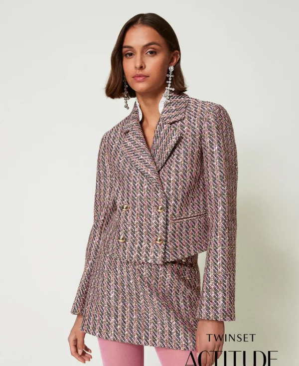 TWINSET Milano Giacca Blazer In Bouclé E Lurex | Giacche E Piumini | Blazer