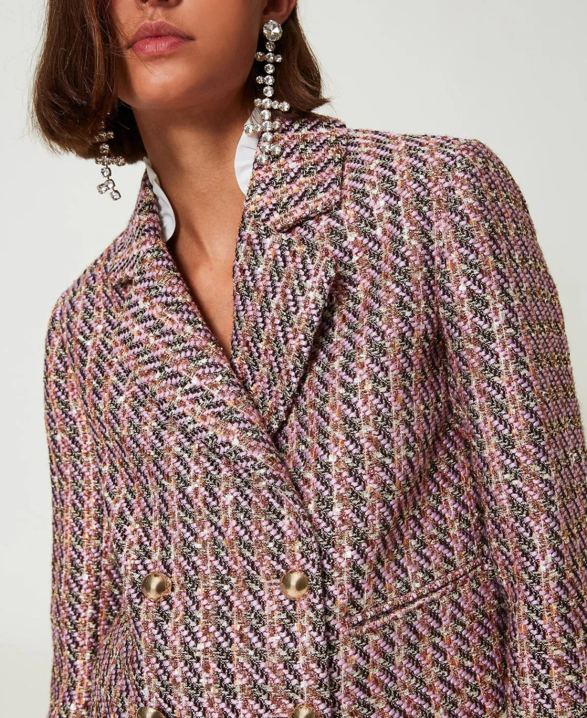 TWINSET Milano Giacca Blazer In Bouclé E Lurex | Giacche E Piumini | Blazer