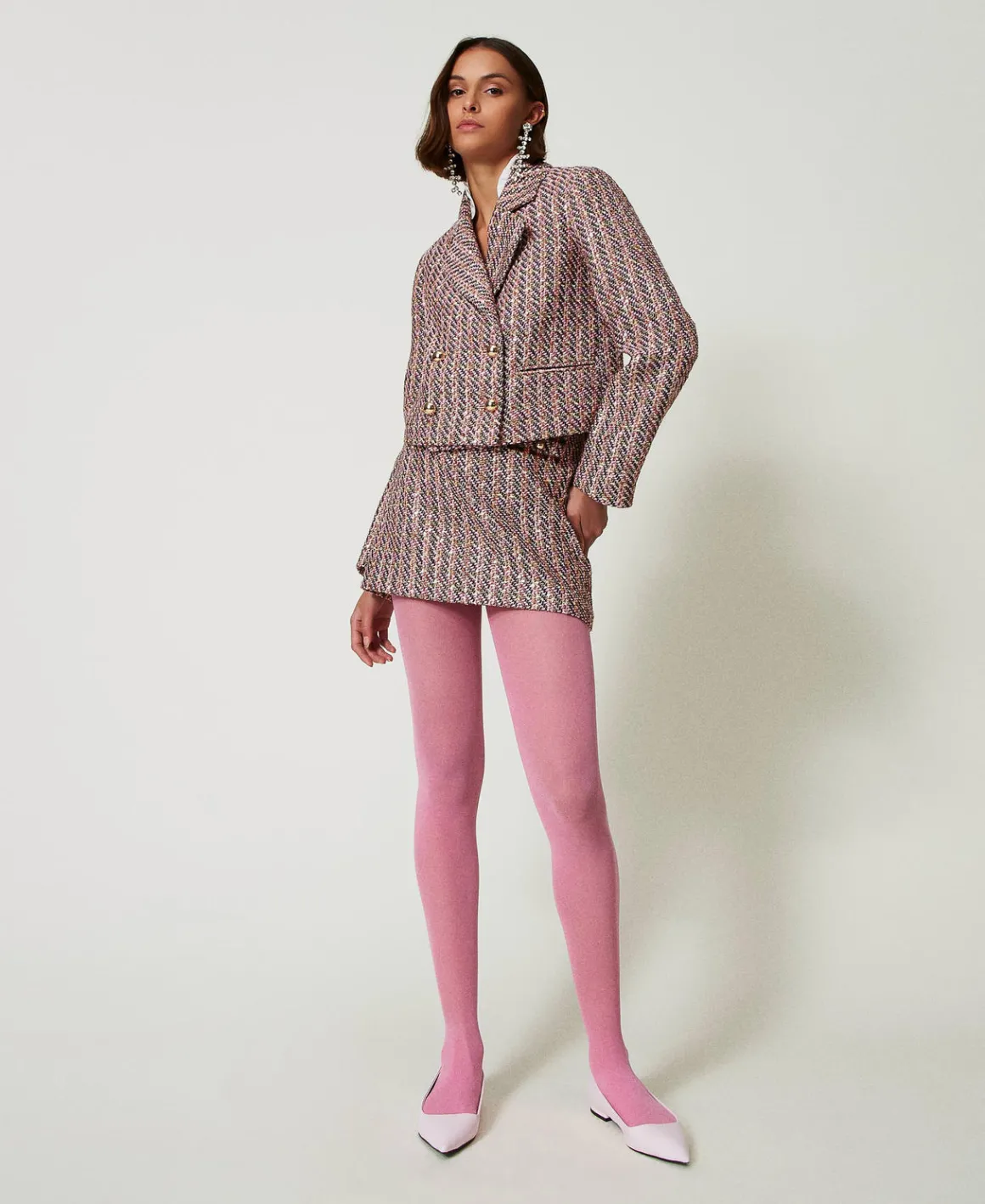 TWINSET Milano Giacca Blazer In Bouclé E Lurex | Giacche E Piumini | Blazer