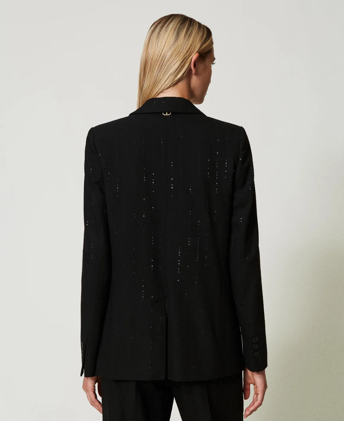 TWINSET Milano Giacca Blazer In Panno Con Paillettes | Giacche E Piumini | Blazer