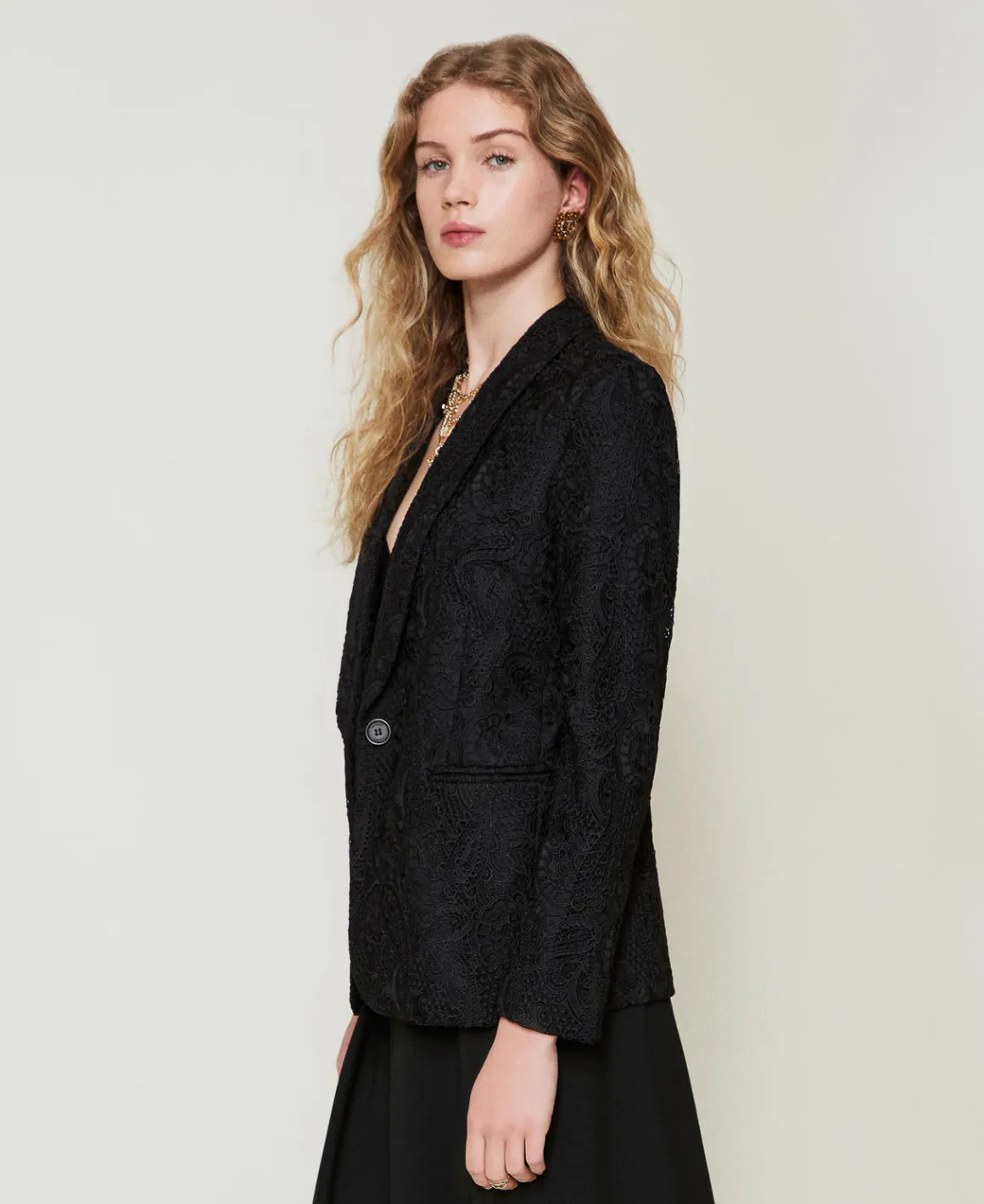 TWINSET Milano Giacca Blazer In Pizzo Macramè | Giacche E Piumini | Blazer