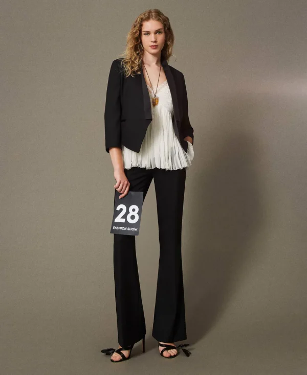 TWINSET Milano Giacca Blazer In Serge Misto Lana | Giacche E Piumini | Blazer