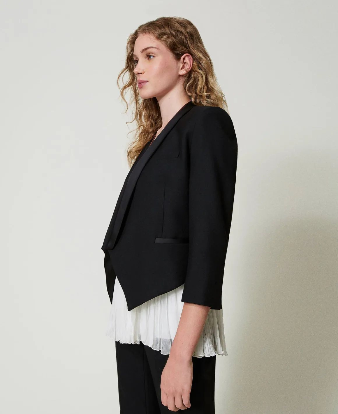 TWINSET Milano Giacca Blazer In Serge Misto Lana | Giacche E Piumini | Blazer