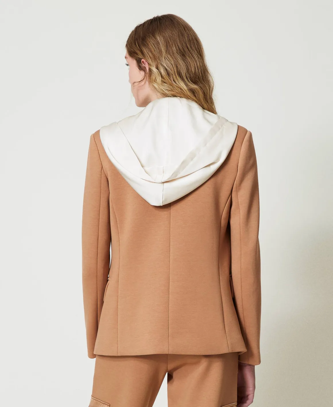 TWINSET Milano Giacca Blazer In Tessuto Scuba Con Cappuccio | Giacche E Piumini | Blazer