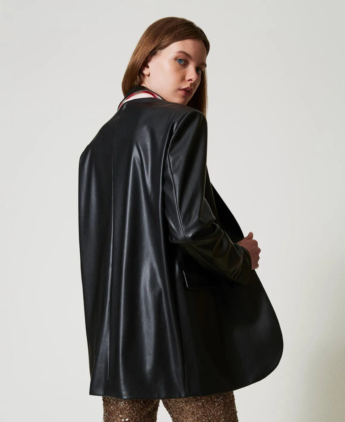 TWINSET Milano Giacca Blazer MYFO Effetto Pelle | Giacche E Piumini | Blazer