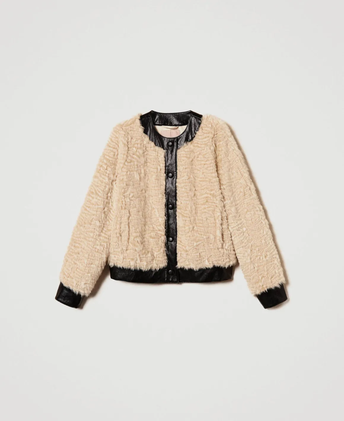 TWINSET Milano Giacca Boxy In Faux Fur | Giacche E Piumini