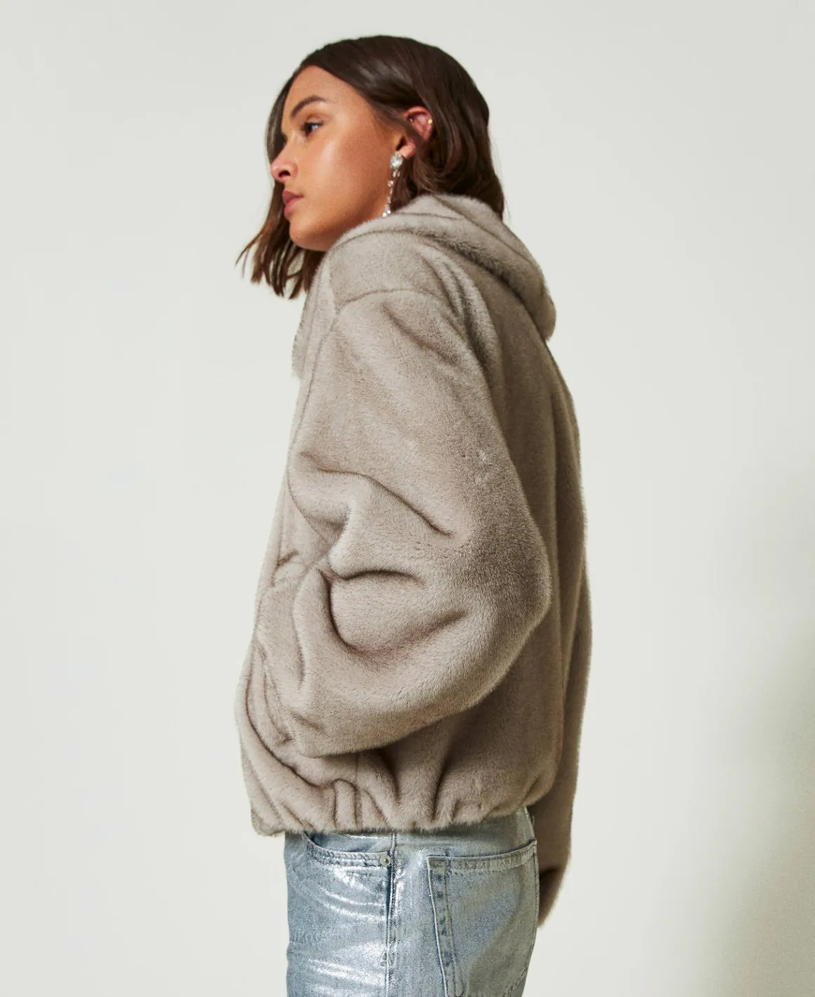 TWINSET Milano Giacca Corta In Faux Fur | Giacche E Piumini
