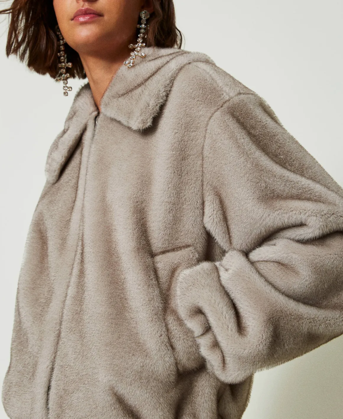 TWINSET Milano Giacca Corta In Faux Fur | Giacche E Piumini