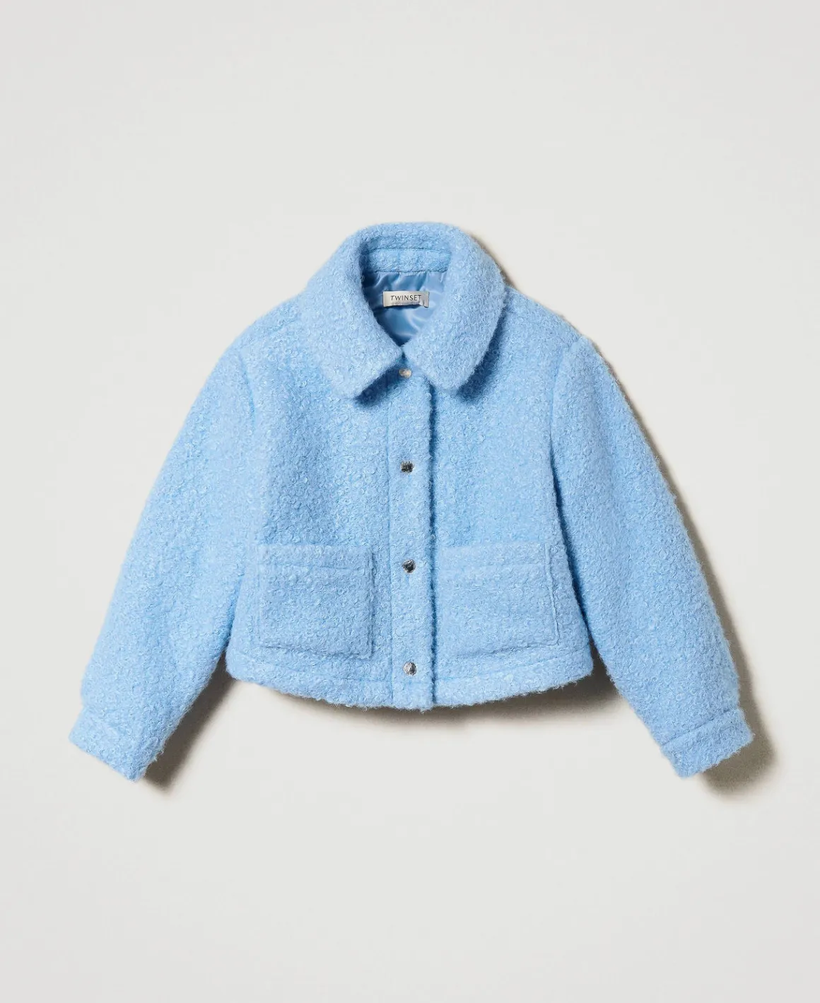 TWINSET Milano Giacca Corta In Panno Curly | Giacche E Capispalla